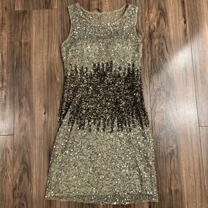 Gold Sequin Dress
